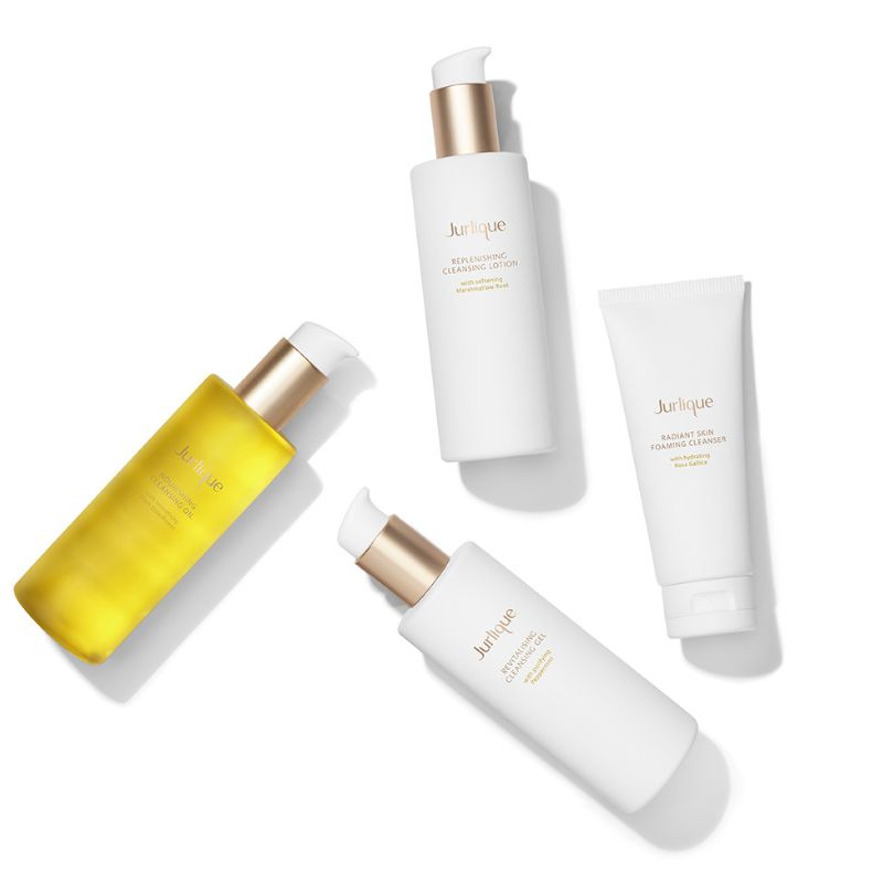 Set of Jurlique skincare products on a white background