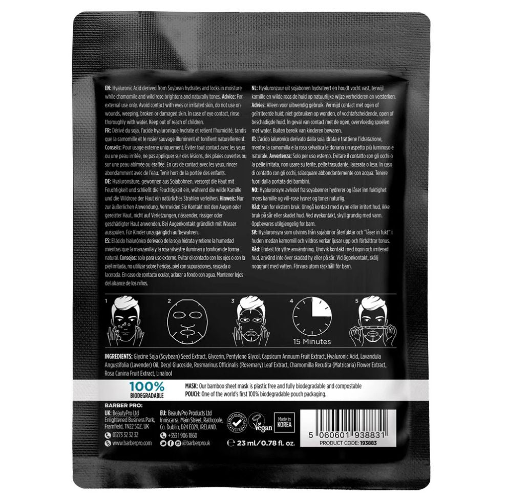 Barber Pro Hydrating Face Sheet Mask