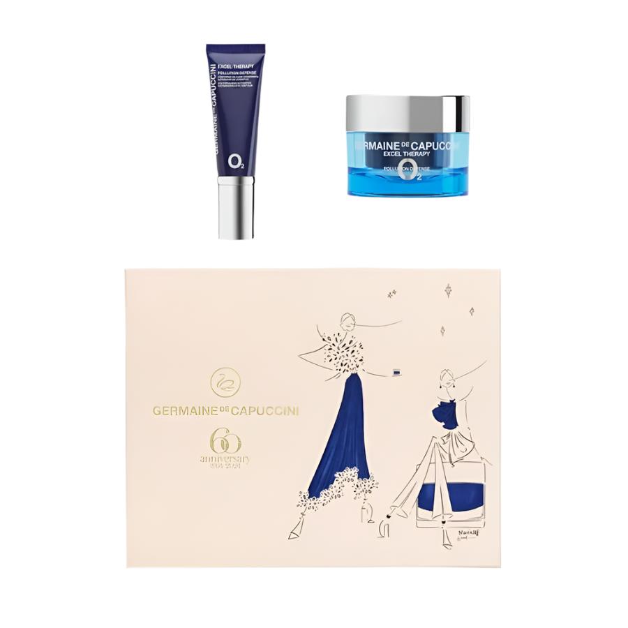 Germaine de Capuccini Golden Hours Timexpert Therapy O2 Pollution Defence Cream + Pollution Defence Eye Contour Set