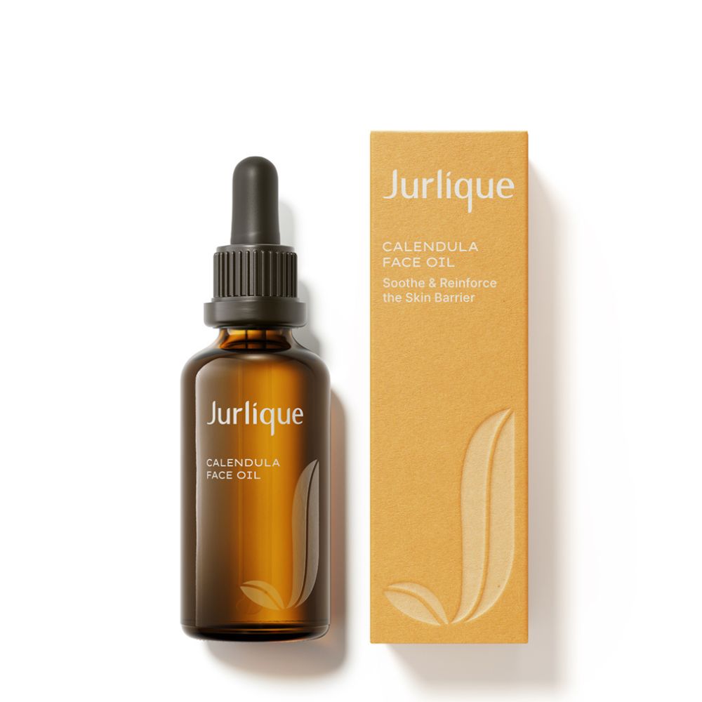 Jurlique Calendula Face Oil bottle and packaging on a white background