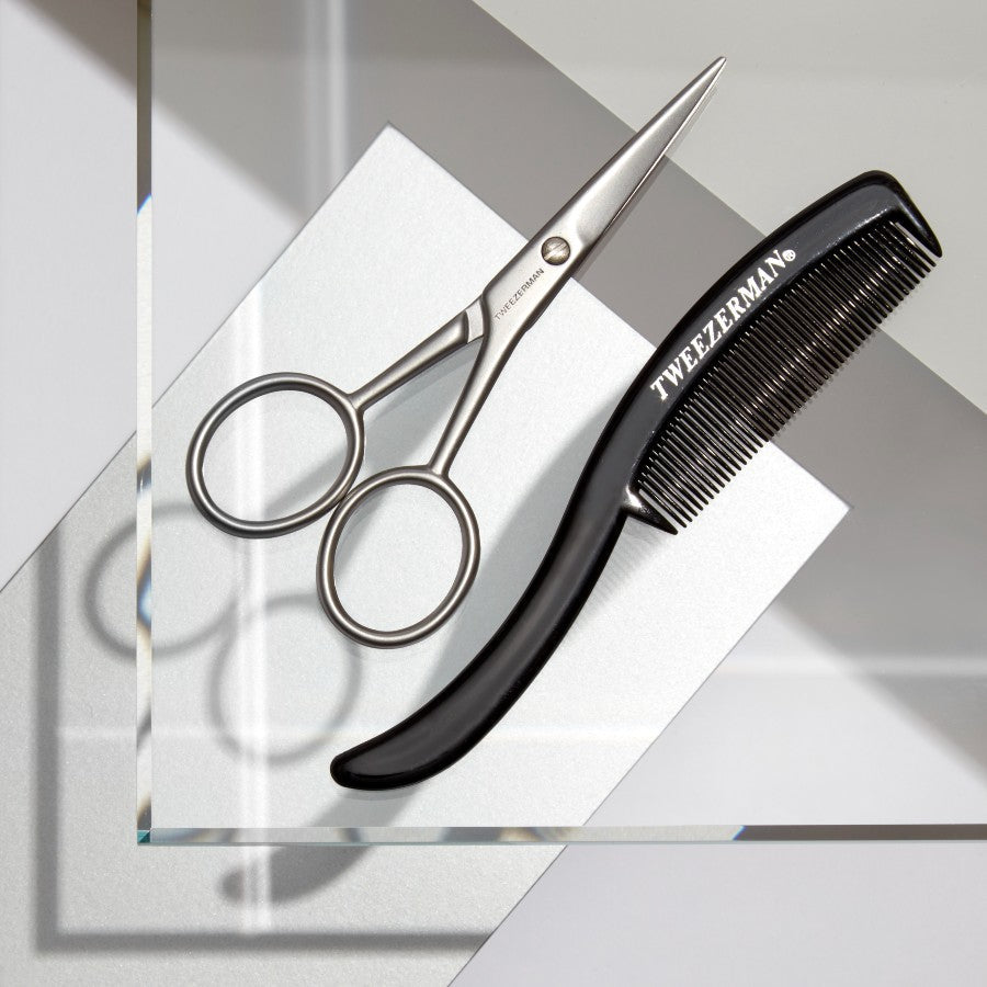 Tweezerman Moustache Scissors & Comb