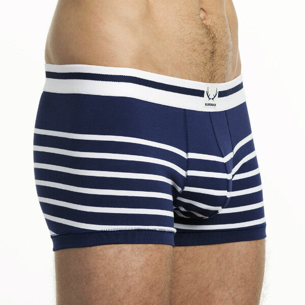 Bluebuck Navy Nautical Trunk - white stripes