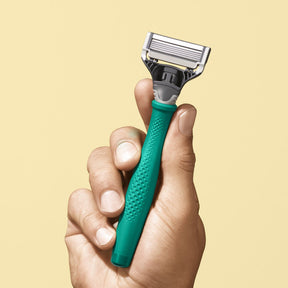 Harry's Truman Razor Handle + Blade | Tropical Green